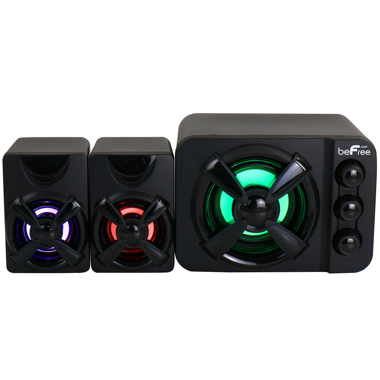 beFree Sound Color LED 2.1 Gaming Speaker System BEFREE SOUND beFree Sound Color LED 2.1 Gaming Speaker System Accessories Pixxel Core