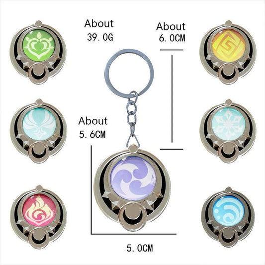 Genshin Impact Nod Krai Ineffa Visions Pendant Cosplay Anime Eye Of God DIY Backpack Keychains Halloween Party Transparent Decor - Pixxel Core