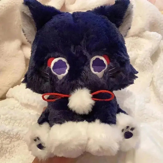 23cm Anime Genshin Impact Scaramouche Cat Cute Plush Doll Wanderer Pet Cosplay Stuffed Pillow Toy Birthday Gift - Pixxel Core