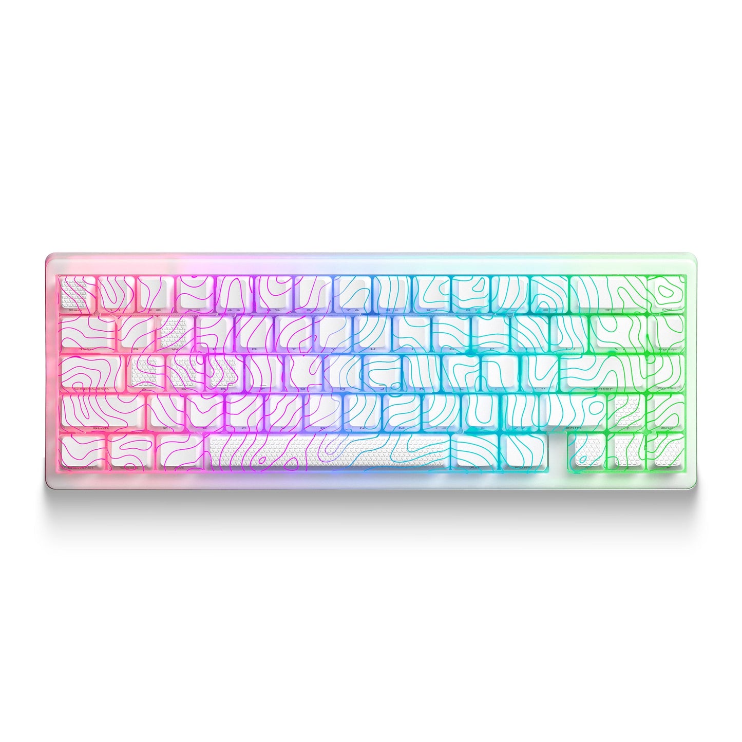 XVX M67 JadeStone Stellar White VIA Tri-Mode Mechanical Keyboard with IMD-Tech Keycaps XVX Keyboard Channel XVX M67 JadeStone Stellar White VIA Tri-Mode Mechanical Keyboard with IMD-Tech Keycaps   Pixxel Core