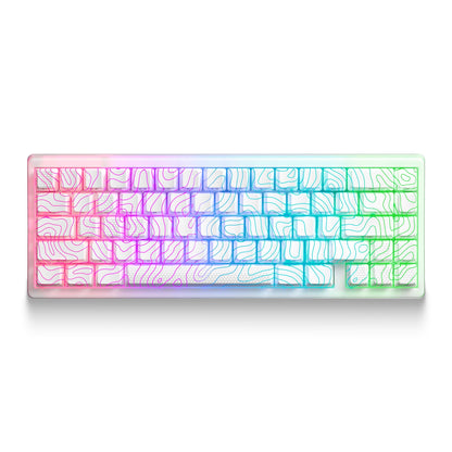 XVX M67 JadeStone Stellar White VIA Tri-Mode Mechanical Keyboard with IMD-Tech Keycaps XVX Keyboard Channel XVX M67 JadeStone Stellar White VIA Tri-Mode Mechanical Keyboard with IMD-Tech Keycaps   Pixxel Core
