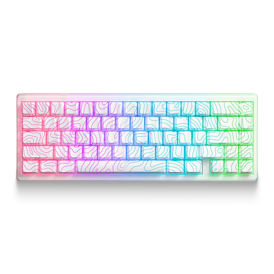 XVX M67 JadeStone Stellar White VIA Tri-Mode Mechanical Keyboard with IMD-Tech Keycaps XVX Keyboard Channel XVX M67 JadeStone Stellar White VIA Tri-Mode Mechanical Keyboard with IMD-Tech Keycaps   Pixxel Core
