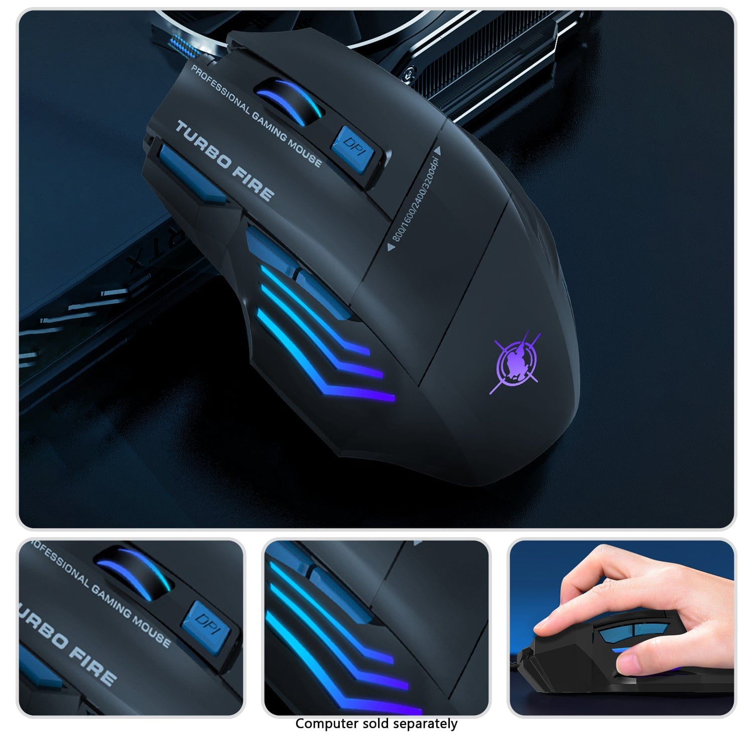 Wired Gaming Keyboard & Mouse Combo - 104-Key Anti-Ghosting RGB Backlight Zerodamage Sahara Case LLC Wired Gaming Keyboard & Mouse Combo - 104-Key Anti-Ghosting RGB Backlight Desk Accessories  Pixxel Core