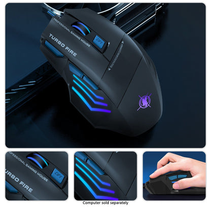 Wired Gaming Keyboard & Mouse Combo - 104-Key Anti-Ghosting RGB Backlight Zerodamage Sahara Case LLC Wired Gaming Keyboard & Mouse Combo - 104-Key Anti-Ghosting RGB Backlight Desk Accessories  Pixxel Core