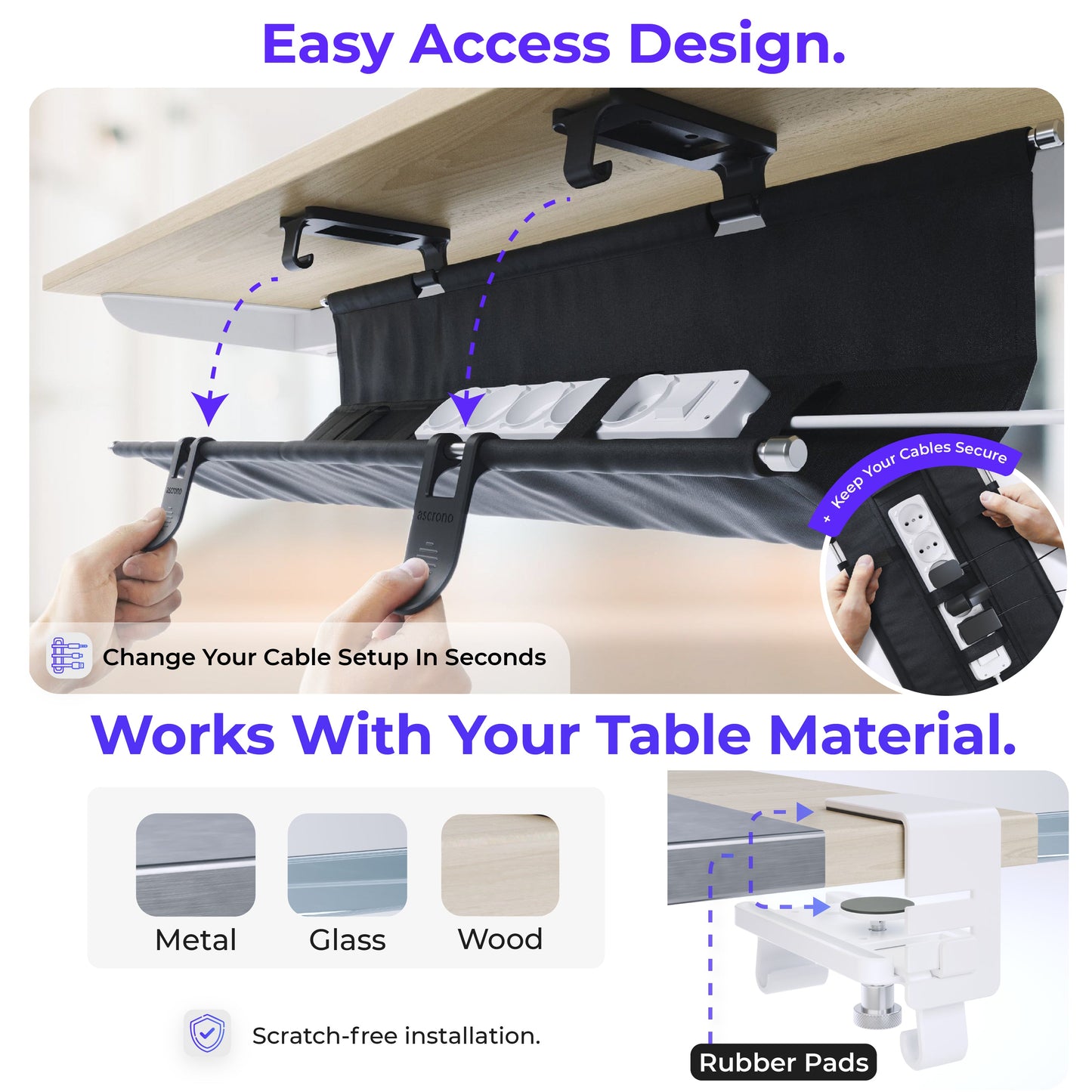 Ascrono® CableCare Tray Ascrono Ascrono® CableCare Tray Cable Tray  Pixxel Core