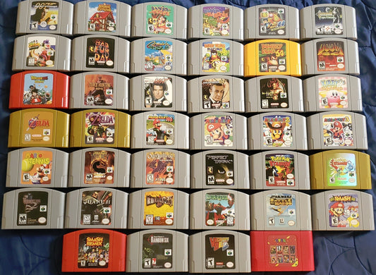 N64 Nintendo 64 Video Game Cartridge Collection VintageVideoGameStore N64 Nintendo 64 Video Game Cartridge Collection   Pixxel Core