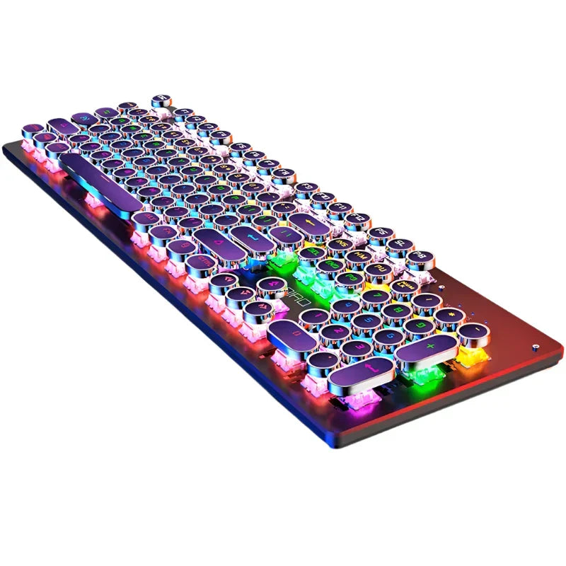 Retro Punk Mechanical Gaming Keyboard RGB Backlit OBA Retro Punk Mechanical Gaming Keyboard RGB Backlit Computers & Laptops > Computer Accessories  Pixxel Core
