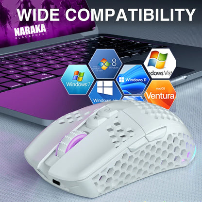 SM600 3-Mode Connection Wireless Gaming Mouse Electronics Den SM600 3-Mode Connection Wireless Gaming Mouse   Pixxel Core
