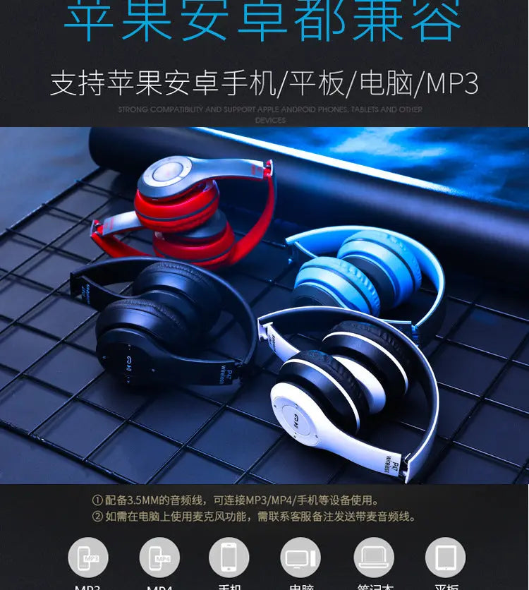 Stereo P47 Headset 5.0 Bluetooth Headset Folding Series Wireless Sports Game Headset for iPhone XiaoMi Pixxel Core Stereo P47 Headset 5.0 Bluetooth Headset Folding Series Wireless Sports Game Headset for iPhone XiaoMi   Pixxel Core