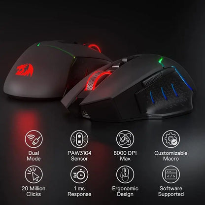 M690 PRO Wireless Gaming Mouse Electronics Den M690 PRO Wireless Gaming Mouse   Pixxel Core
