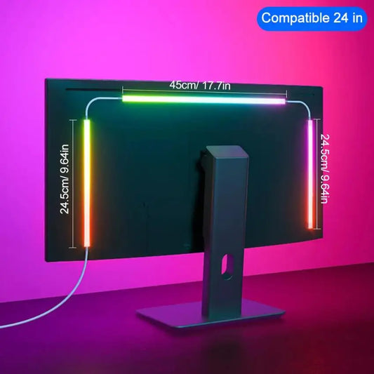 USB RGBIC LED Strip Lights for PC Monitor, App Controlled Gaming Backlight with Music Sync, 24 to 34 Inch Computer Screen LED Lighting for Gaming Room Decor NSD Gaming Supply USB RGBIC LED Strip Lights for PC Monitor, App Controlled Gaming Backlight with Music Sync, 24 to 34 Inch Computer Screen LED Lighting for Gaming Room Decor   Pixxel Core