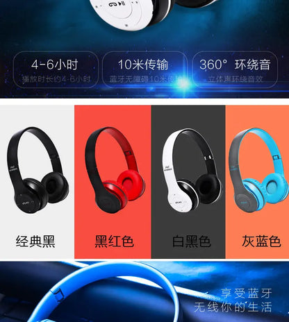Stereo P47 Headset 5.0 Bluetooth Headset Folding Series Wireless Sports Game Headset for iPhone XiaoMi Pixxel Core Stereo P47 Headset 5.0 Bluetooth Headset Folding Series Wireless Sports Game Headset for iPhone XiaoMi   Pixxel Core