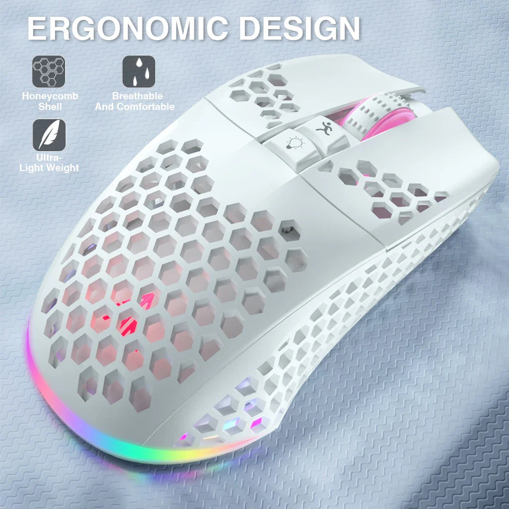 SM600 3-Mode Connection Wireless Gaming Mouse Electronics Den SM600 3-Mode Connection Wireless Gaming Mouse   Pixxel Core