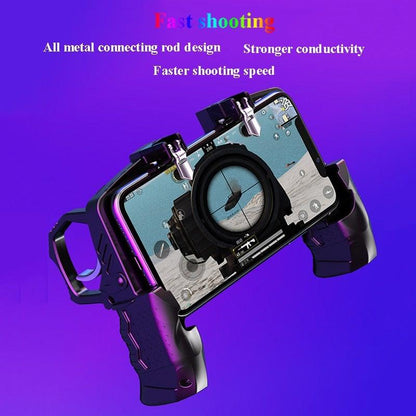 Black Metal Joystick Trigger Shooting Gamepad Portable Controller Compatible With Smartphone Gaming Mobile Phone Holder Stevvex Black Metal Joystick Trigger Shooting Gamepad Portable Controller Compatible With Smartphone Gaming Mobile Phone Holder ST88GM657XED  Pixxel Core