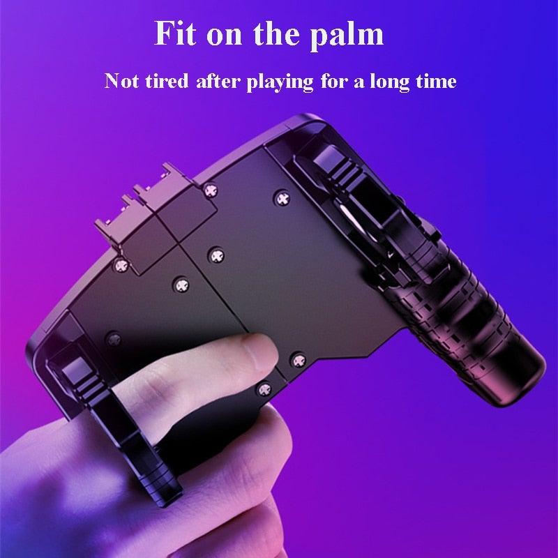 Black Metal Joystick Trigger Shooting Gamepad Portable Controller Compatible With Smartphone Gaming Mobile Phone Holder Stevvex Black Metal Joystick Trigger Shooting Gamepad Portable Controller Compatible With Smartphone Gaming Mobile Phone Holder ST88GM657XED  Pixxel Core