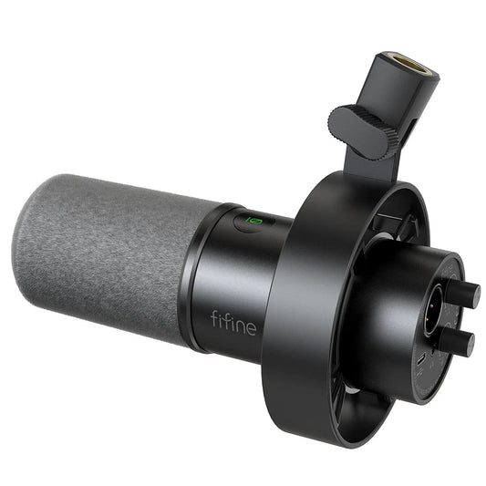FIFINE USB/XLR Dynamic Microphone with Shock Mount,Touch - mute,Headphone Jack&Volume Control,for PC or Sound Card Recording - K688 - Pixxel Core