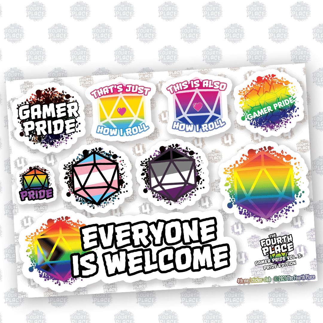 Gamer Pride (Vol. 3): Pride Edition The Fourth Place Gamer Pride (Vol. 3): Pride Edition Stickers  Pixxel Core