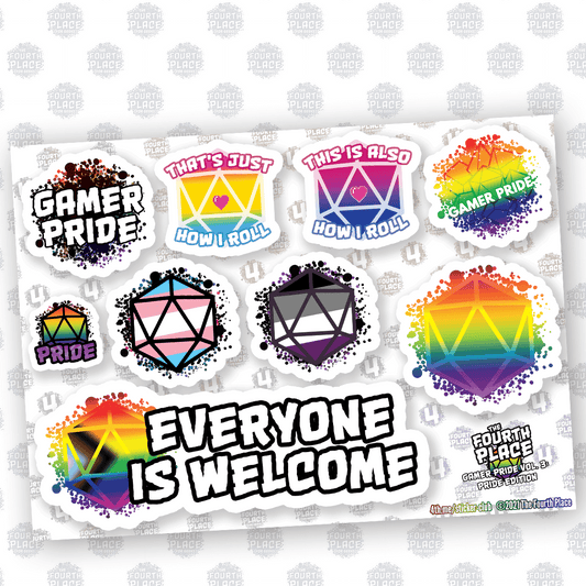 Gamer Pride (Vol. 3): Pride Edition The Fourth Place Gamer Pride (Vol. 3): Pride Edition Stickers  Pixxel Core