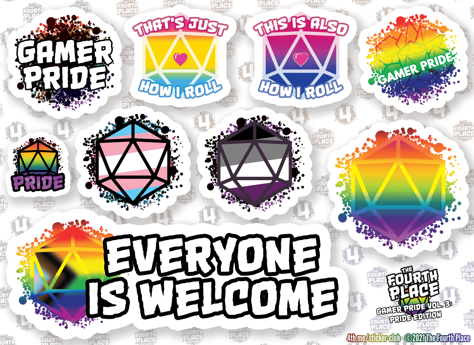 Gamer Pride (Vol. 3): Pride Edition The Fourth Place Gamer Pride (Vol. 3): Pride Edition Stickers  Pixxel Core
