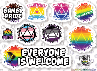 Gamer Pride (Vol. 3): Pride Edition The Fourth Place Gamer Pride (Vol. 3): Pride Edition Stickers  Pixxel Core