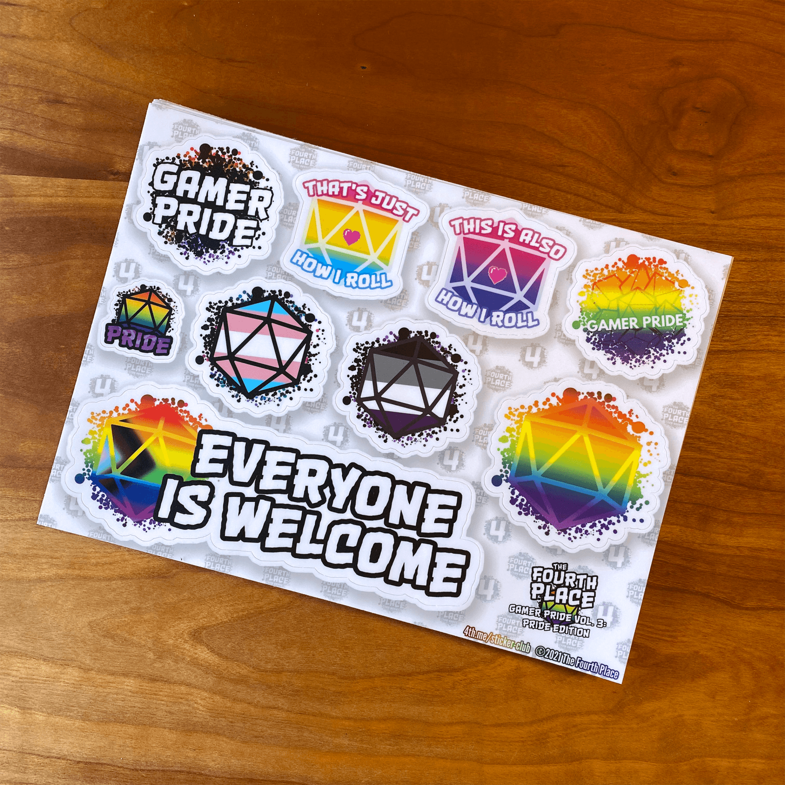 Gamer Pride (Vol. 3): Pride Edition The Fourth Place Gamer Pride (Vol. 3): Pride Edition Stickers  Pixxel Core
