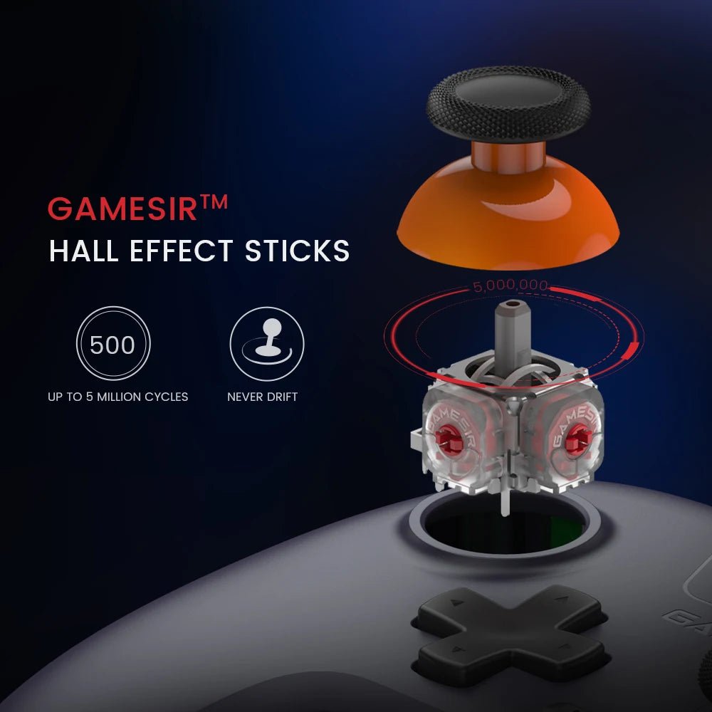GameSir Nova Lite Switch Controller Hall Effect Gamepad for Nintendo Switch iPhone Android Mobile Phone Windows PC Steam - Pixxel Core