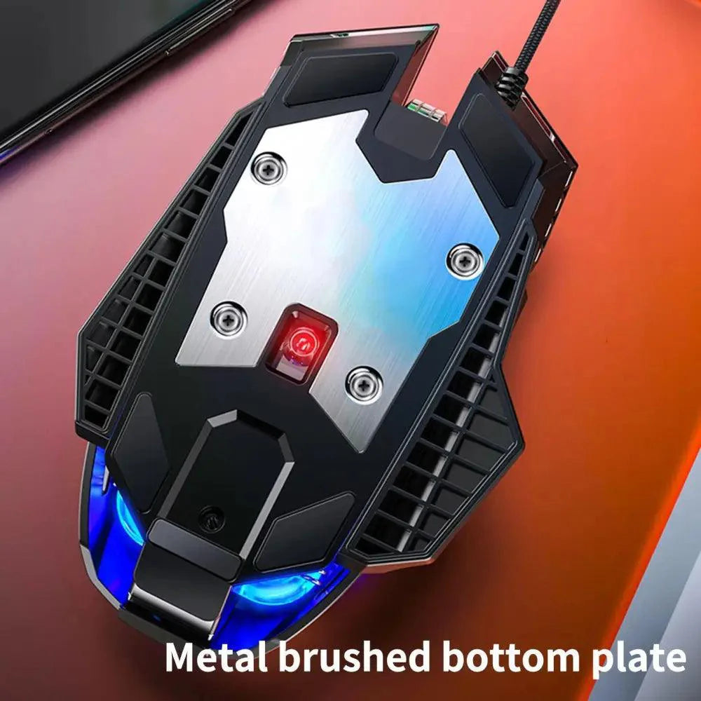 Gaming Adjustable DPI Wired PC Mouse Laptop Home Office Mouse With Metal Bottom Plate Stevvex Gaming Adjustable DPI Wired PC Mouse Laptop Home Office Mouse With Metal Bottom Plate STIL7877URYPO  Pixxel Core