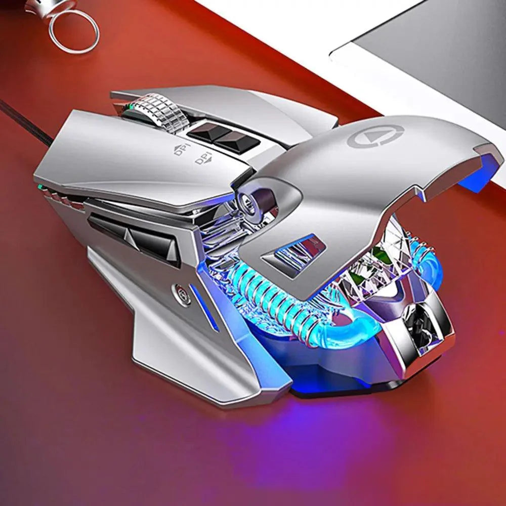 Gaming Adjustable DPI Wired PC Mouse Laptop Home Office Mouse With Metal Bottom Plate Stevvex Gaming Adjustable DPI Wired PC Mouse Laptop Home Office Mouse With Metal Bottom Plate STIL7877URYPO  Pixxel Core