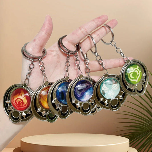 Genshin Impact Nod Krai Ineffa Visions Pendant Cosplay Anime Eye Of God DIY Backpack Keychains Halloween Party Transparent Decor - Pixxel Core
