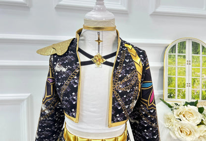 Hot Selling Korean Style Girls Suit Halloween Cosplay Hot Girl Show Costume Black Shiny Suit Halloween Girl Anime Costume - Pixxel Core