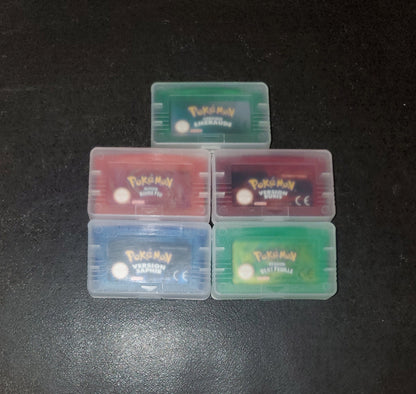 Pokemon Emerald FireRed Ruby Sapphire GBA Video Game French German VintageVideoGameStore Pokemon Emerald FireRed Ruby Sapphire GBA Video Game French German   Pixxel Core