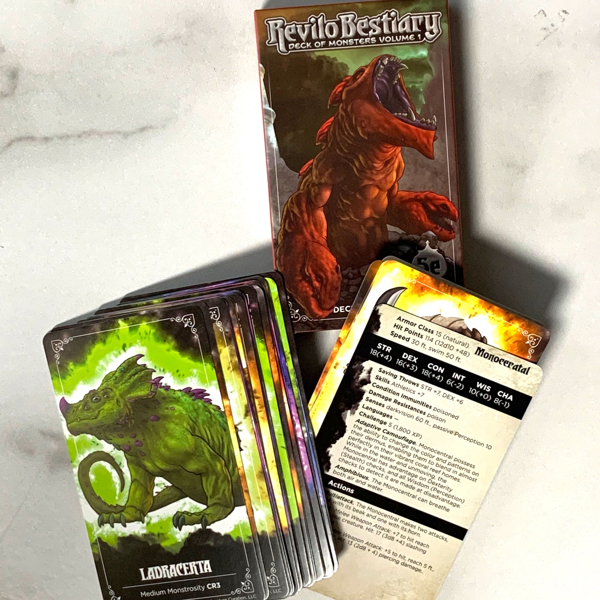 Revilo Bestiary: Deck of Monsters 1 DC-Creature Curation Revilo Bestiary: Deck of Monsters 1 Game  Pixxel Core