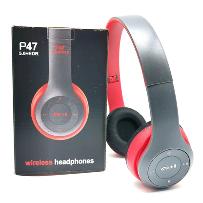 Stereo P47 Headset 5.0 Bluetooth Headset Folding Series Wireless Sports Game Headset for iPhone XiaoMi - Pixxel Core
