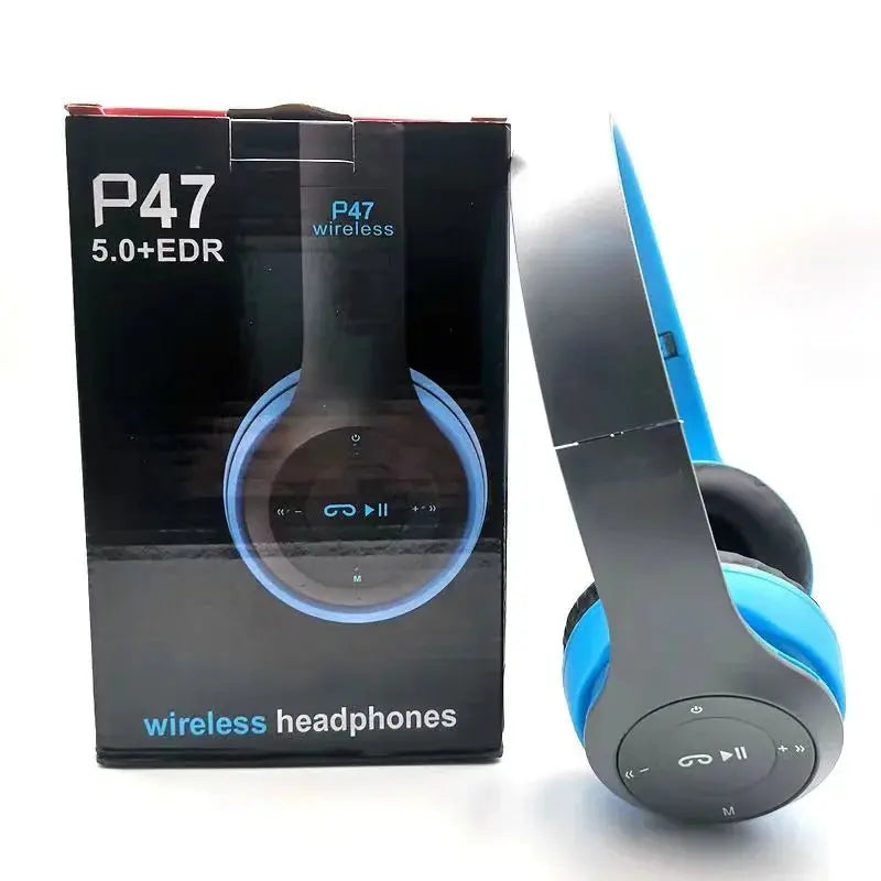 Stereo P47 Headset 5.0 Bluetooth Headset Folding Series Wireless Sports Game Headset for iPhone XiaoMi - Pixxel Core