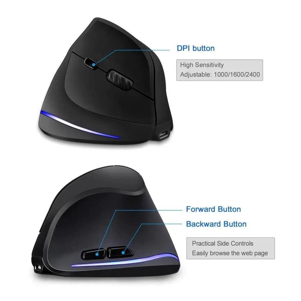 Stylish Vertical Wireless Mouse Game Rechargeable Ergonomic Mouse Modern Design RGB Optical USB Mice For Windows Mac 2400 DPI 2.4G Mice Stevvex Stylish Vertical Wireless Mouse Game Rechargeable Ergonomic Mouse Modern Design RGB Optical USB Mice For Windows Mac 2400 DPI 2.4G Mice STIL8457URUYY  Pixxel Core